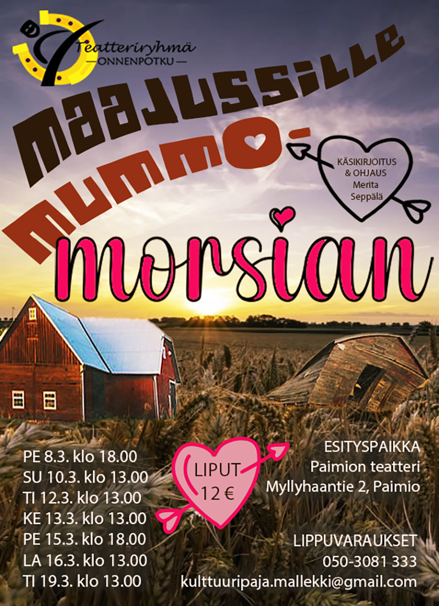 Read more about the article Vierailuesitys: Maajussille Mummomorsian 8-19.3.2024